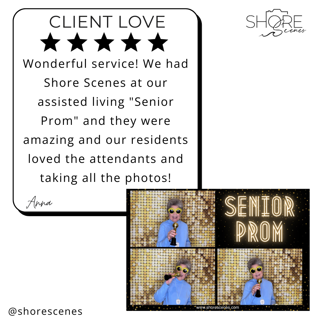 Photo Booth Testimonial with Example Photo