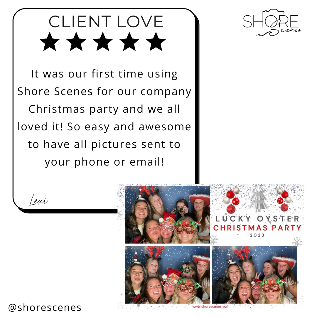 Photo Booth Testimonial with Example Photo