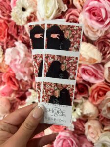 Two photo booth print examples