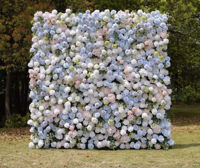 Pastel Harmony Flower Wall Rental