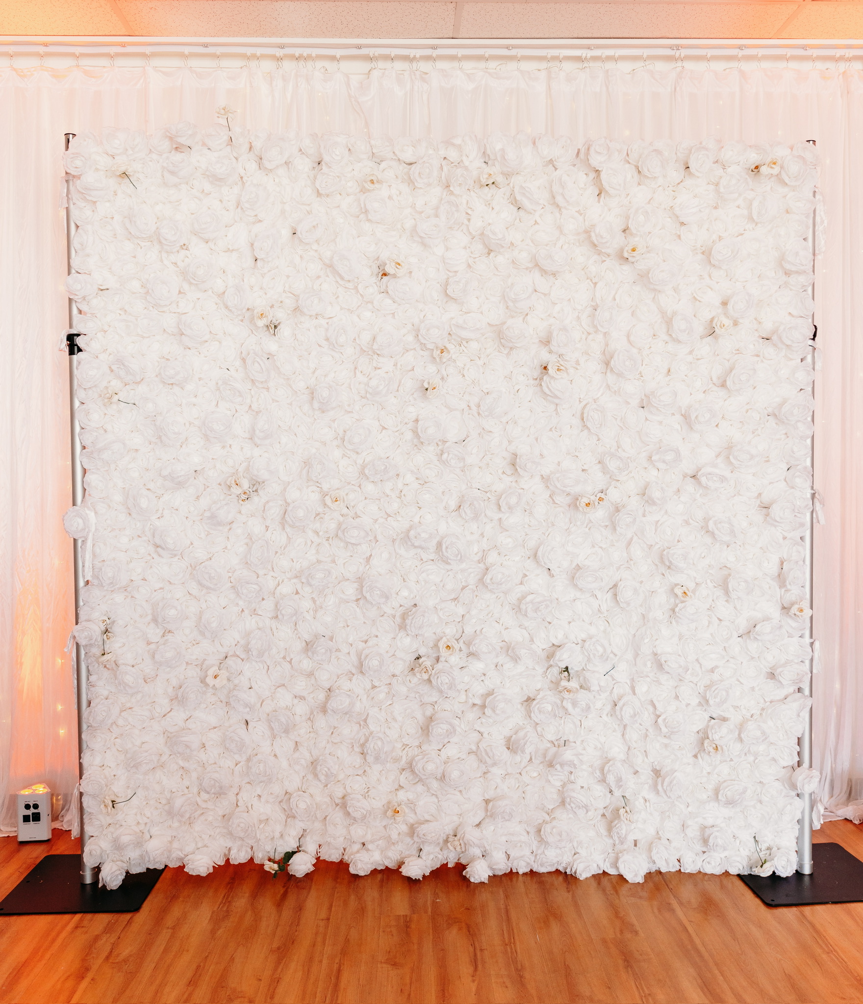 White Flower Wall Rental ex.