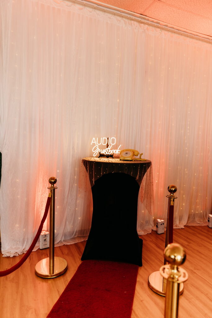 Red Carpet Service with Audio Guest book