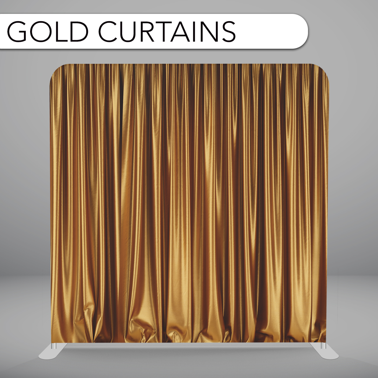 Gold Curtains Backdrop