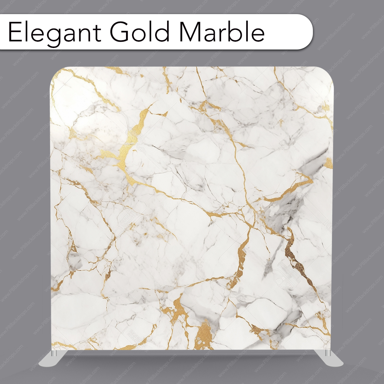 Elegant Gold Marble Backdrop