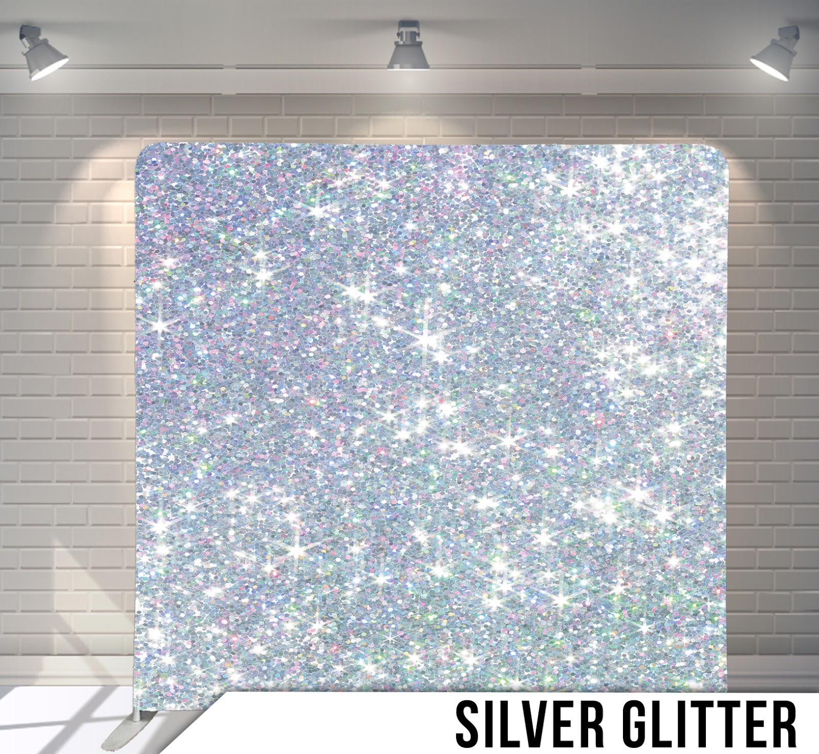 Silver Glitter Backdrop