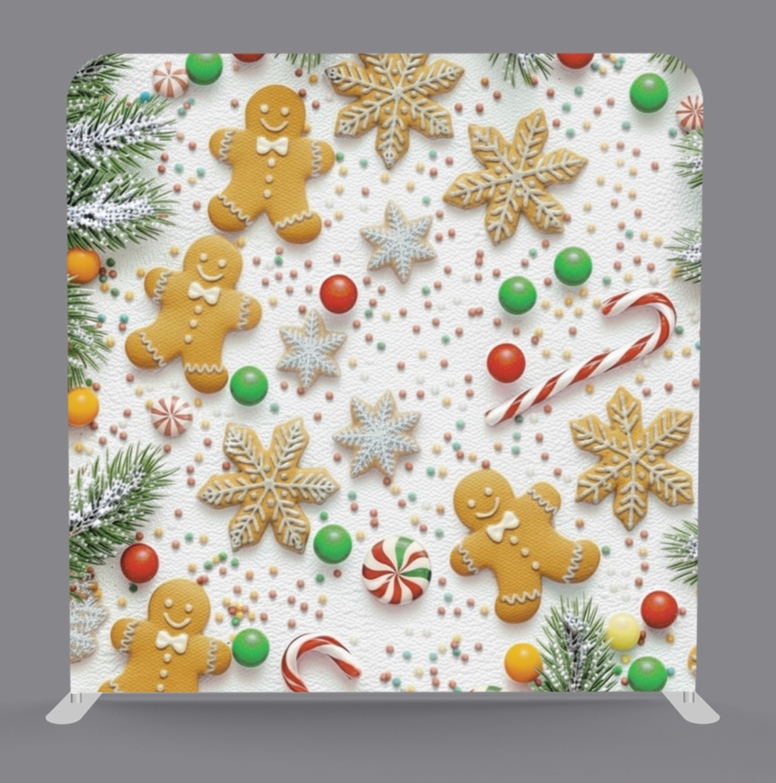 Gingerbread Cookies Backdrop