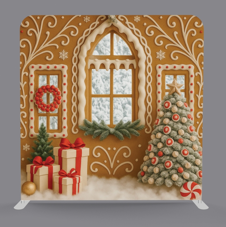 Gingerbread House Backdrop